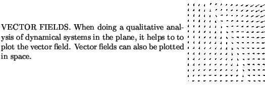 $\textstyle \parbox{16cm}{
\parbox{16.0cm}{
\parbox{8.cm}{
VECTOR FIELDS. When d...
... in space. }
\parbox{7.9cm}{\scalebox{0.35}{\includegraphics{ode/phase.ps}}}
}}$